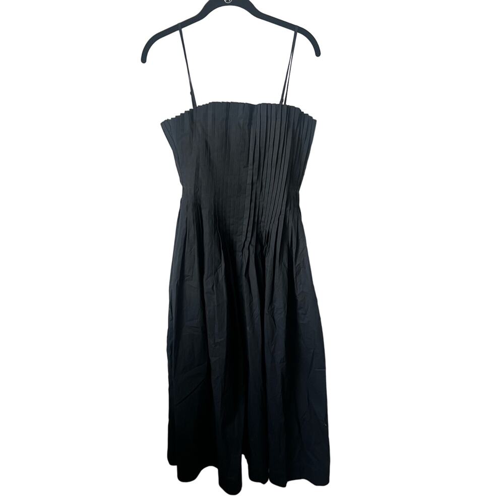 STAUD Black Strapless Midi Dress - Picture 7 of 12